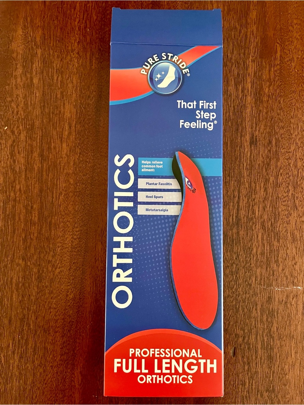 Women’s Red Full-Length Orthotic Insoles